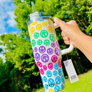 KatyDid Colorful Smiley Face Tumbler